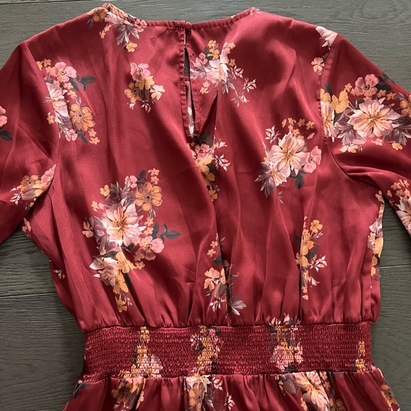 EverNew Shona shirred waist midi satin dress SZ 10 - Picture 12 of 12